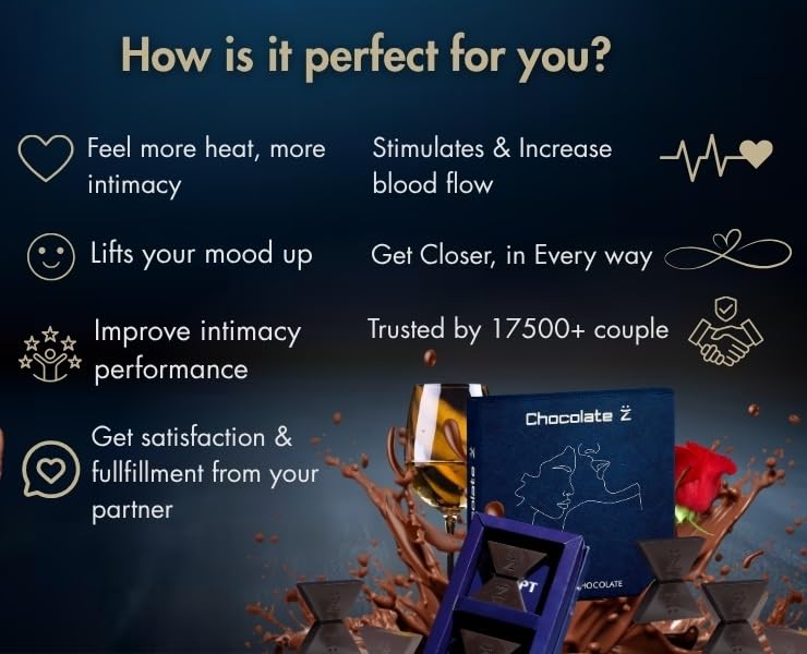 Chocolate Ž Intimate Kamasutra Chocolate | One Bite… Wild Night | Herbal Aphrodisiac Treat for Couples | Bedroom Romance Gift | Valentine & Honeymoon Special (KamaSutra Pack of 2)