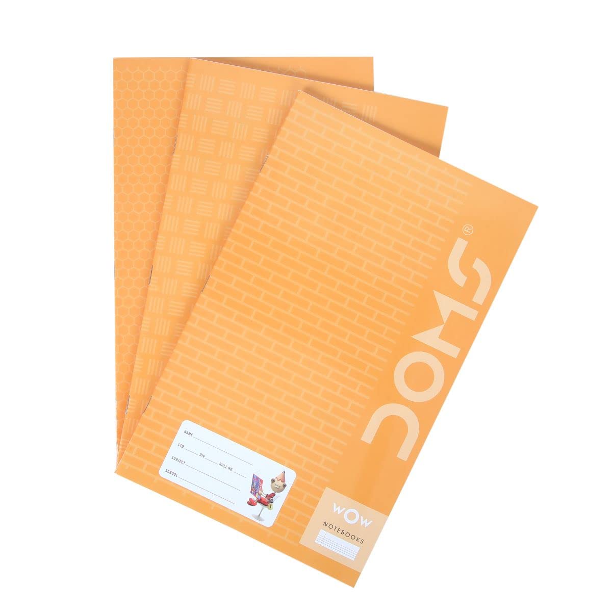 Doms Brown Cover Notebook - Single Line