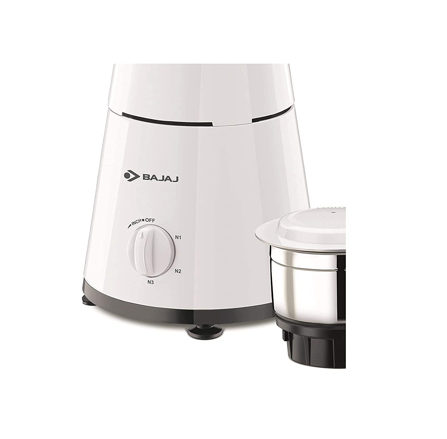 Bajaj 500 Watt GX-1 Mixer Grinder with 3 Jars- white (Indian Plug)
