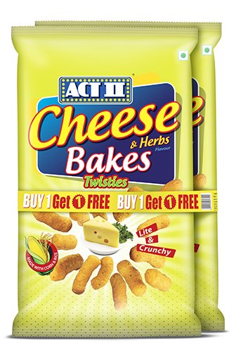 Act II Cheese Bakes Combo, 55g (Buy 1 Get 1 Free)