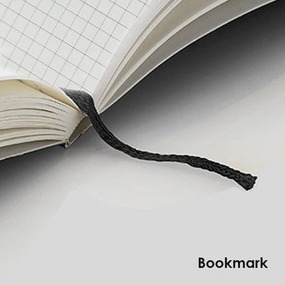 Mypaperclip Executive Series Notebook, A5 (148 X 210Mm, 5.83 X 8.27 In.) Checks, Esx192A5-C Black