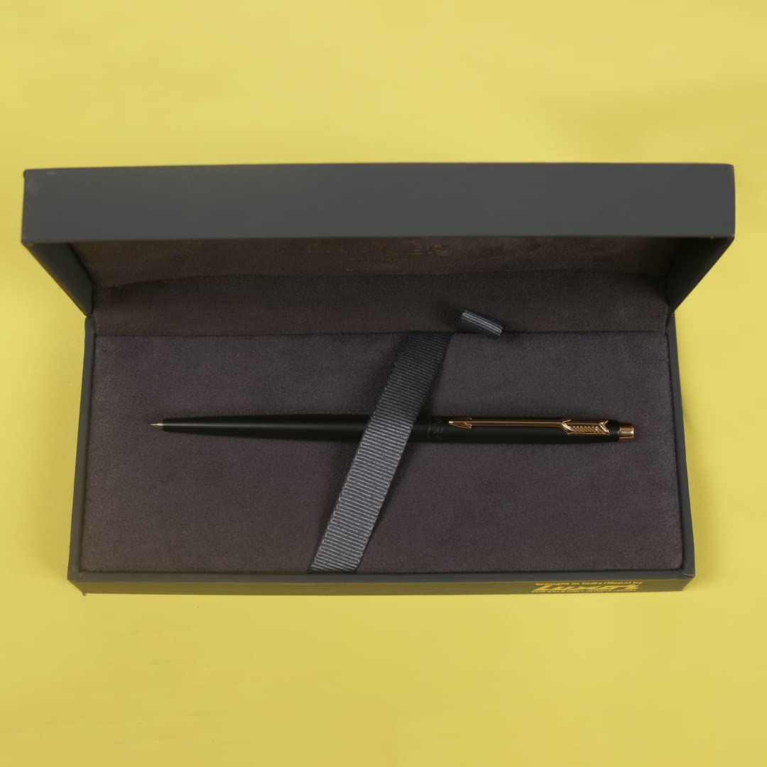 Parker Insignia Matte Black Gold Trim Ball Pen