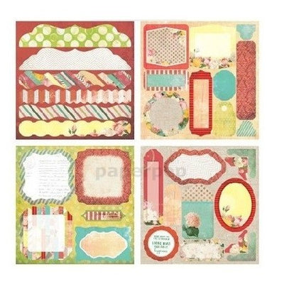 Eno Greeting Pattern Paper Book 7" X 7" Flowers