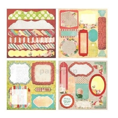 Eno Greeting Pattern Paper Book 7" X 7" Flowers