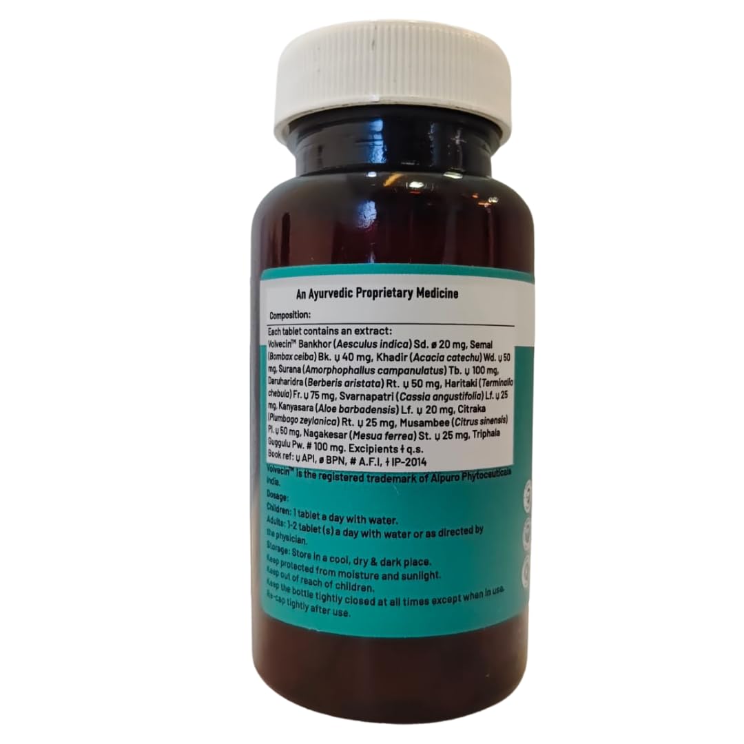 Vedabay Piles Care Tablets, Comprehensive Solution for Hemorrhoids and Fissures, 60 Tablets