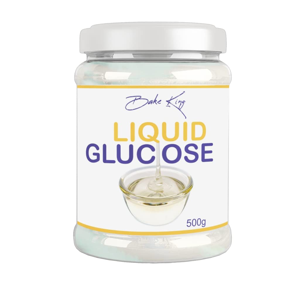 BAKE KING Liquid Glucose 500gm, Liquid Glucose (Syrup) Liquid Glucose for Making Cake and ice Cream, Sweetener for Dessert, Liquid Glucose for Ice Cream, Liquid Glucose 500gm