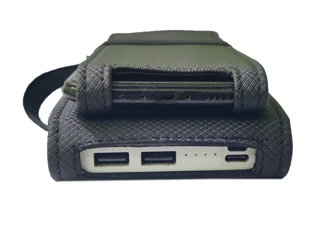 aCrafts Shock Proof Pouch Case Wallet Cover Protector for Ambrane 27000mAh Power Bank with 20W Fast Charging (Black)