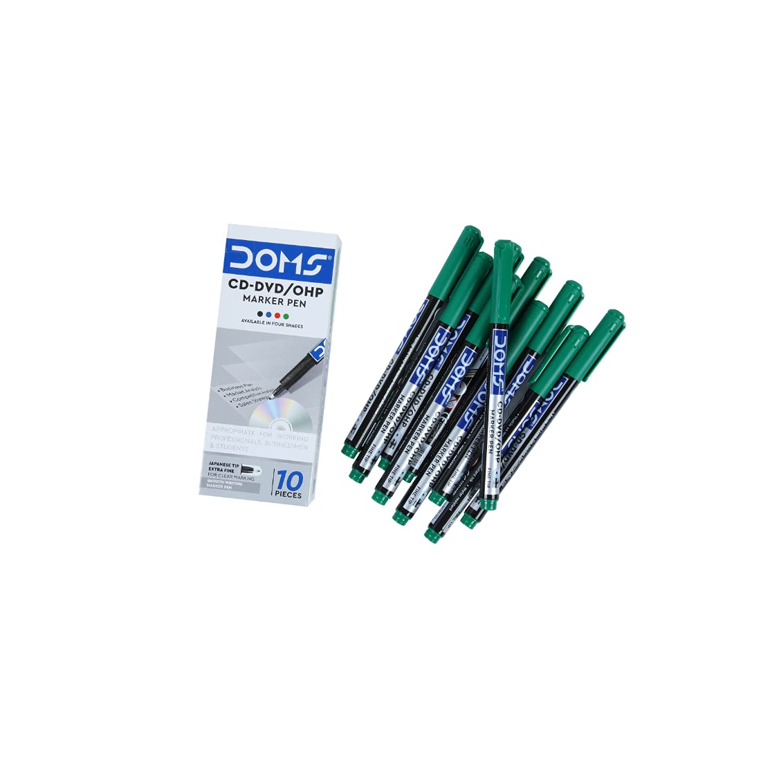 Doms 12 Shades Super Soft Color Pencils Flat Tin Box - IMAGE ISSUE
