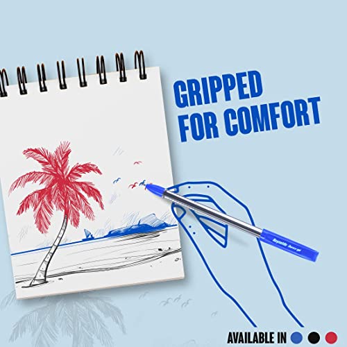 Reynolds Jiffy 0.5mm Gel Pen - 15 Blue, 5 Black & 5 Red, Pack of 25