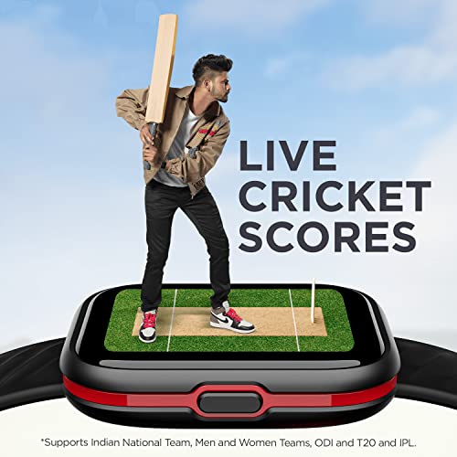 boAt Smart Watch Xtend Sport with 700+ Active Modes,Sporty Design,30 Mins ASAP™ Charge,Live Cricket Scores,1.69" HD Display,Crest Health Ecosystem & 7 Days Battery Life(Classic Black)