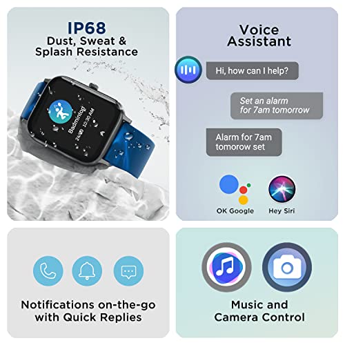 boAt Xtend Pro Smart Watch with Advanced Dedicated Bluetooth Calling Chip, Coins,Dial Pad, 1.78 AMOLED Display,ASAP (Fast) Charge,700+ Active Modes,Health Ecosystem(Deep Blue)
