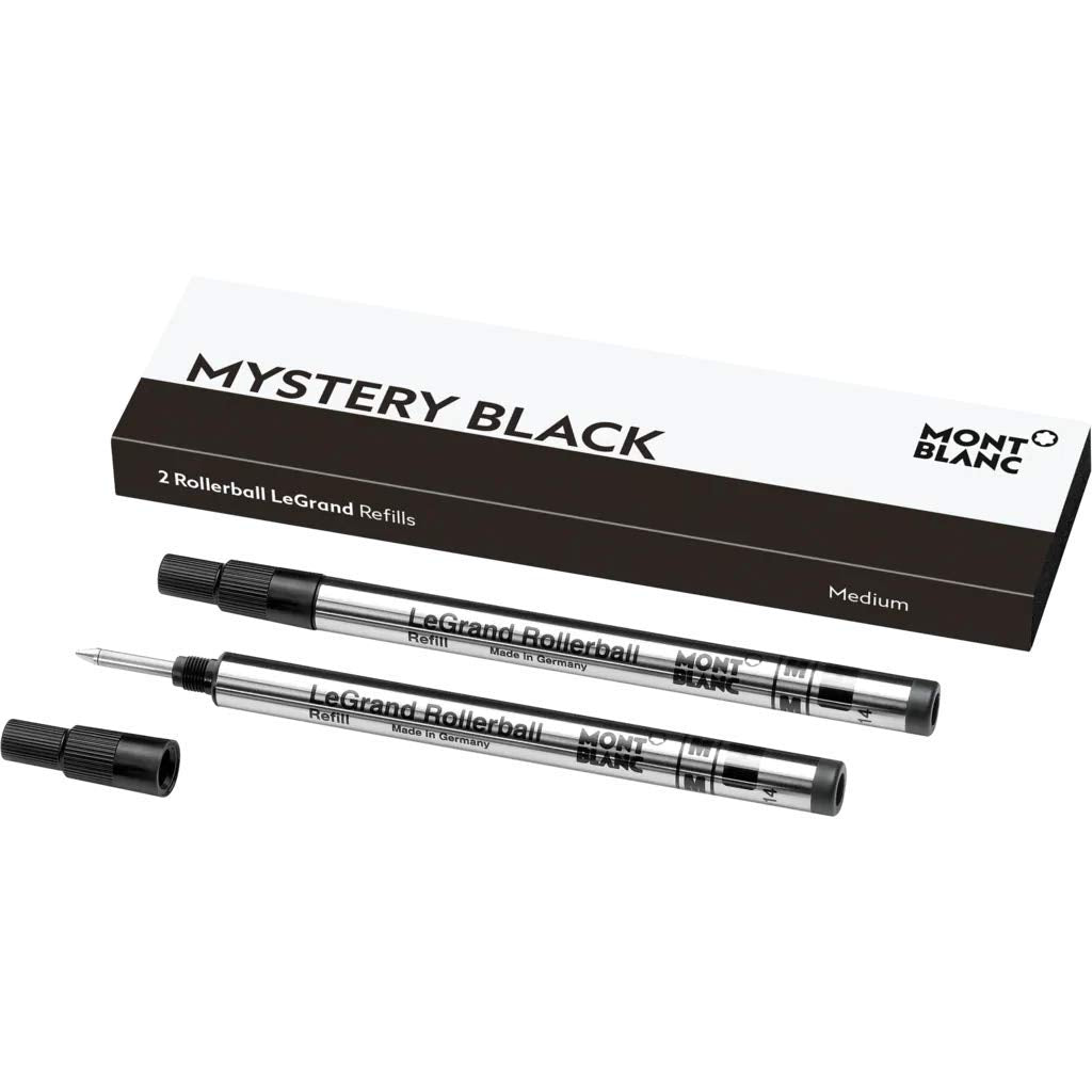 Mont Blanc 2 Rollerball LeGrand Mystery Black Refills 105164