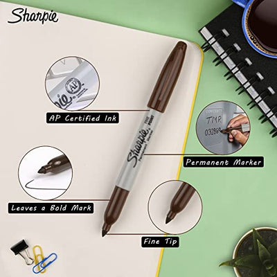 Sharpie Fine Tip Permanent Marker, Assorted, 24 Markers