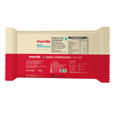 Morde Dark Compound Chocolate Bar CO D15, 500 G