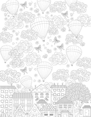 Cityscape- Colouring Book for Adults (Adult Coloring Activity Book)