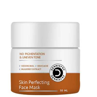 Dermistry 1% Kojic Acid Pigmentation Instant D De Tan Dark Spots Removal Skin Glow Lightening Brightening Face Pack Mask For Men Women - 50ml