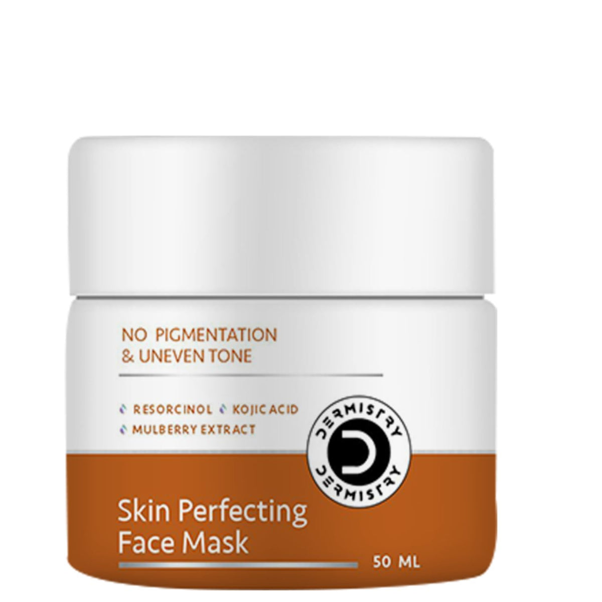 Dermistry 1% Kojic Acid Pigmentation Instant D De Tan Dark Spots Removal Skin Glow Lightening Brightening Face Pack Mask For Men Women - 50ml