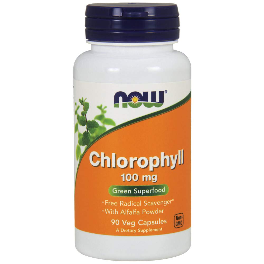 Now Foods, Chlorophyll, 100 mg, 90 Veggie Caps