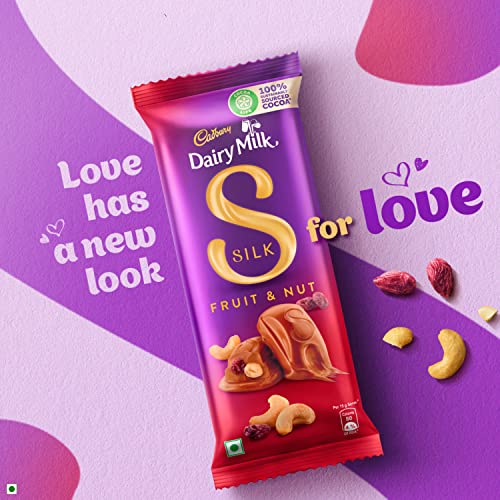 Cadbury Dairy Milk Silk Fruit and Nut Chocolate Bar, 137 g (Pack of 3)