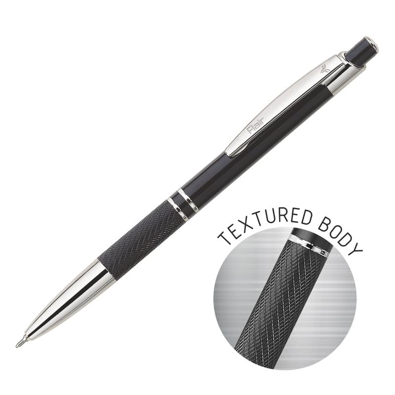 Flair Miami Metal Ball Pen Box Pack, Blue Ink