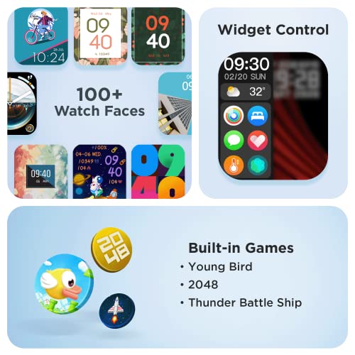boAt Wave Edge Smart Watch with 1.85" HD Display, Advanced Bluetooth Calling Chip, Functional Crown, 100+ Sports Modes,Widget Control,AI Voice Assistance,Inbuilt Games, IP68(Active Black)