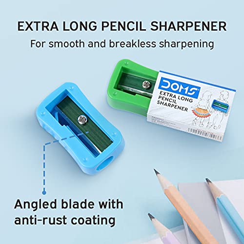 DOMS Stationery Smart Kit | Best for School, College & Office | 60 Assorted Items | Markers, Graphite Pencil, Ball Pens, Compass | DOMS Stationery | Stationery Items for School & Office
