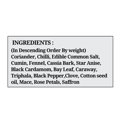 365 SPICERY Zaffrani Garam Masala | Aromatic Saffron Spice Blend for Warm and Flavorful Dishes | 100% Natural, Preservative-Free - 200 gm