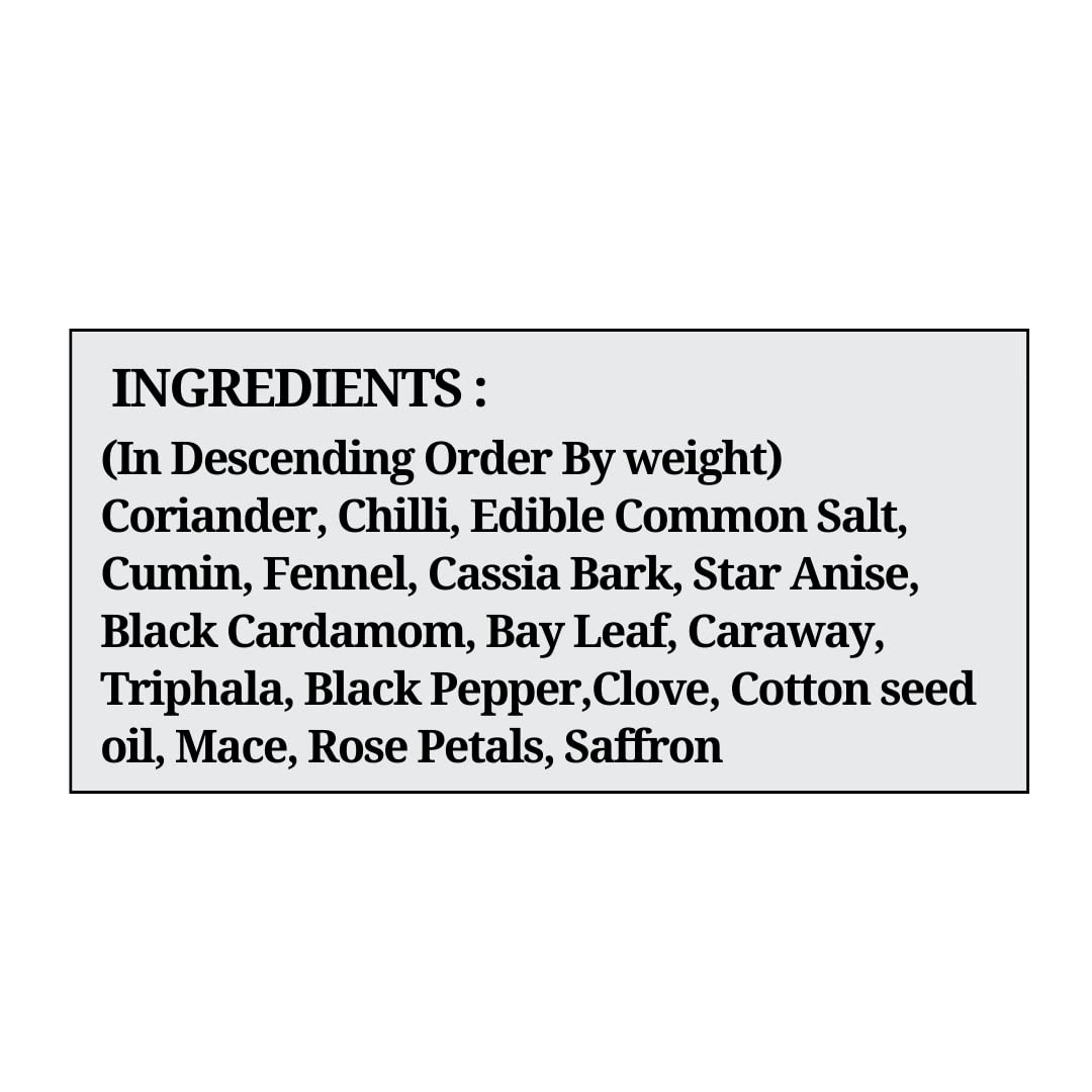 365 SPICERY Zaffrani Garam Masala | Aromatic Saffron Spice Blend for Warm and Flavorful Dishes | 100% Natural, Preservative-Free - 200 gm