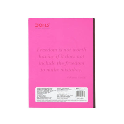 Doms Neon Series Soft Bound Notebook -  Single Line
