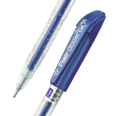 Flair 1 mm Glitter Gel Pen 10 Pcs Pouch - Multicolour