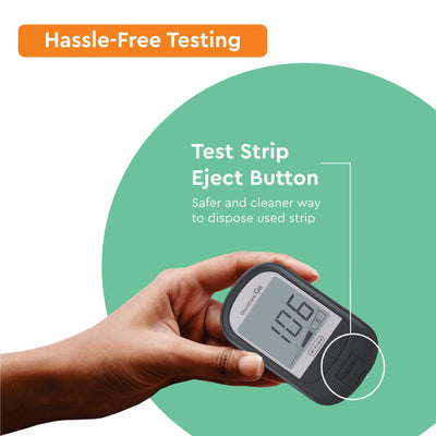 ARKRAY Glucocard G+ Advance glucometer machine | FREE 50 bottlepack Test Strips + 25 Trustlet Lancets + 1 Lancing device | Made in India | Designed with Advanced Japanese Technology