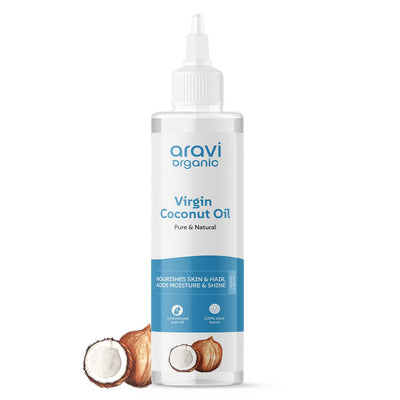Aravi Organic 100% Pure Extra Virgin Cold Pressed Coconut Oil