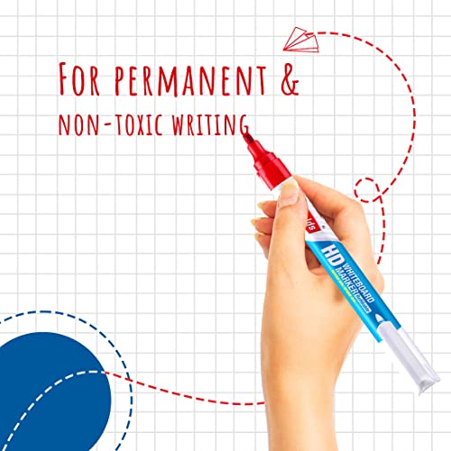 Reynolds HD Whiteboard Marker - Red Ink, Pack of 10