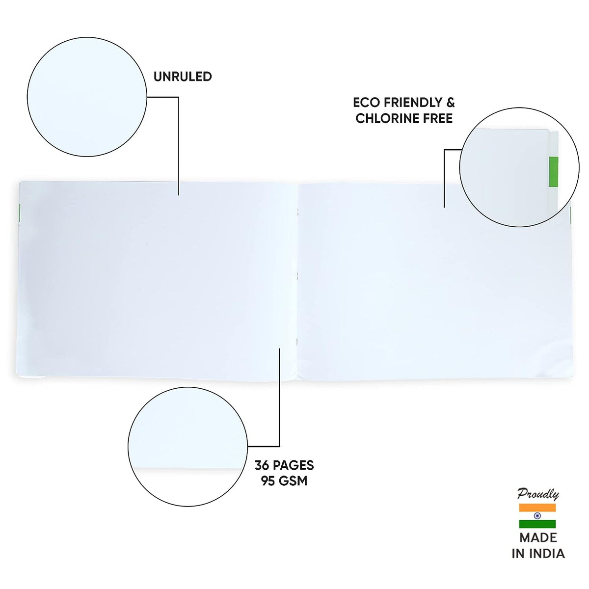 Doms Orange Drawing Book - Plain