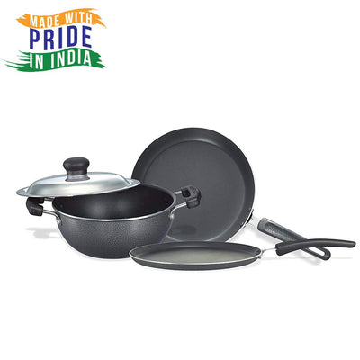Prestige Omega Select Plus Non-Stick BYK Set, 3-Pieces, Gas-stove compatible only