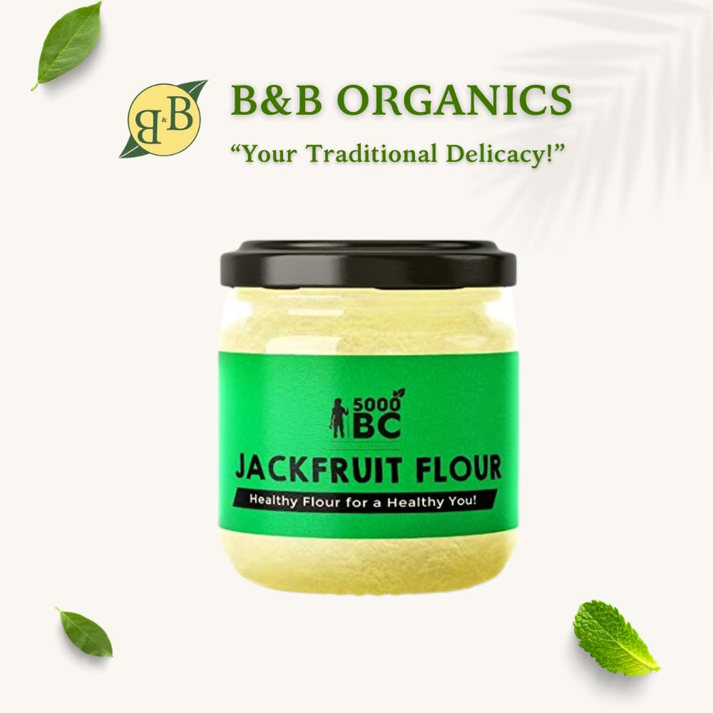 B&B Organics Jackfruit Flour (500g)/ Certified Organic/Gluten Free Flour/Additives Free