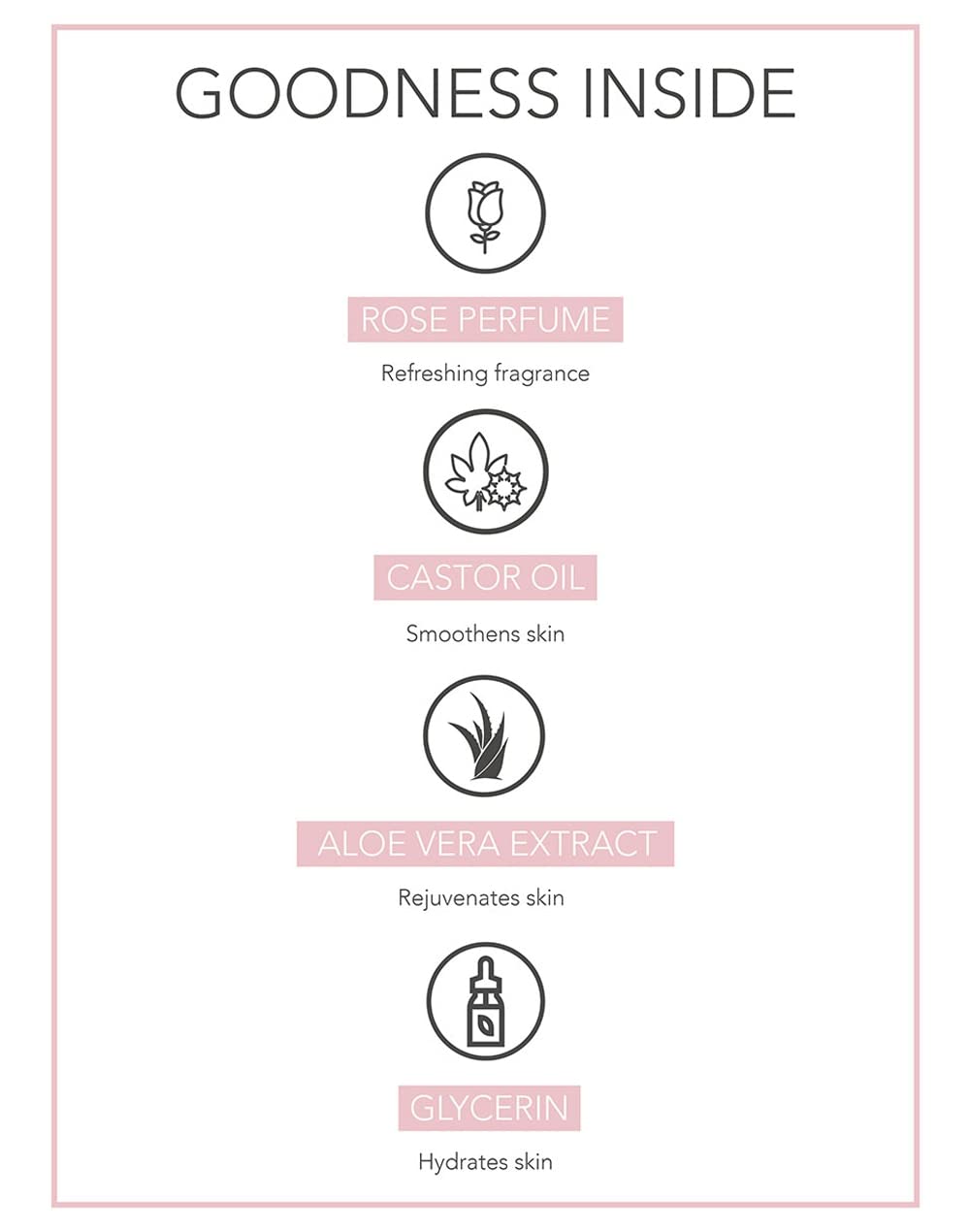 8x Fabessentials Wild Rose Glycerin Bathing Bar | with Castor Oil & Aloe Vera | for Refreshing, Nourishing and Cleansing Skin | Vegan & Toxin Free - 100 gm Pack of 8