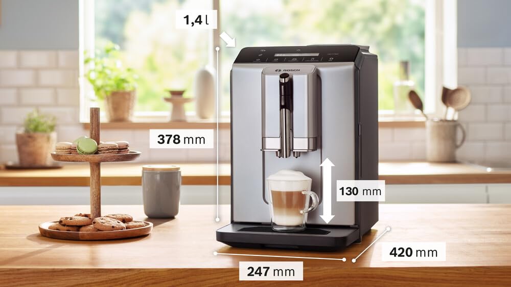 Bosch VeroCafe Series 2, Fully Automatic Espresso Machine Silk Silver