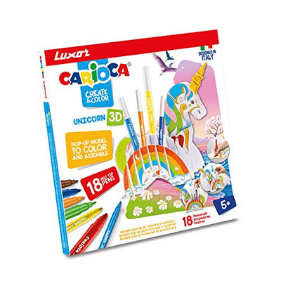 Carioca Unicorn-3D Pop-Up With 18 Color