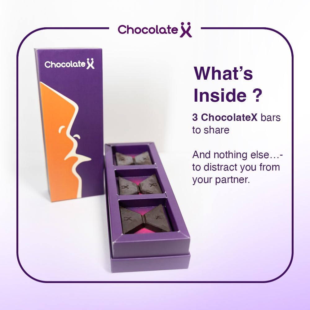 ChocolateX Box | Ideal Chocolate Gift Box for Men & Women | Mood Uplifting Chocolate for Couples and Singles, Vegetarian & Gluten Free