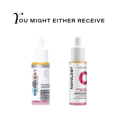 Novology Pigmentation Reduction Serum | Bi-Phasic Face Serum for Dark Spots and Hyperpigmentation | With Niacinamide + Pro-Retinol + Hexylresorcinol