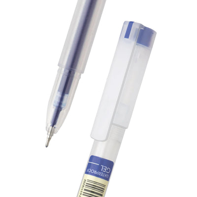 FLAIR Glass Gel Pen | Tip Size 0.6 mm | Elegant Looks | Soft Rubber Grip | WaterProof Ink | Smudge Free Writing | Ideal for School, College & Office | Blue, Black & Red Ink, Tumbler Set Of 100 Pens