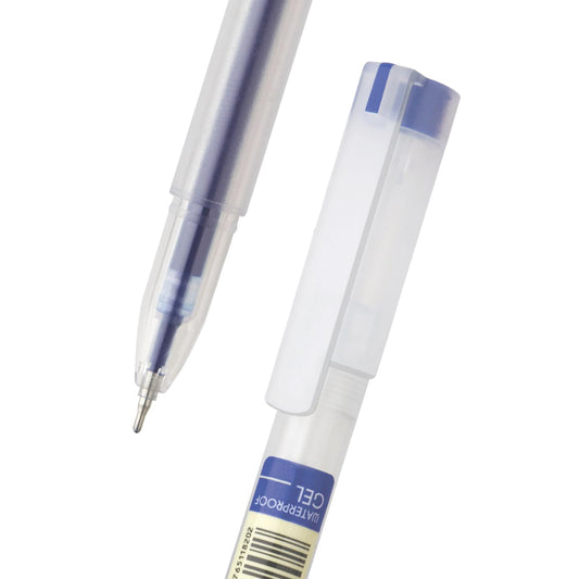 FLAIR Glass Gel Pen | Tip Size 0.6 mm | Elegant Looks | Soft Rubber Grip | WaterProof Ink | Smudge Free Writing | Ideal for School, College & Office | Blue, Black & Red Ink, Tumbler Set Of 100 Pens