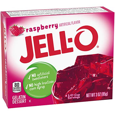Jell-O Rashberry Gelatin Dessert, 85g