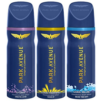 3x Park Avenue Original Deodorant Set For Men 150ml Each (Combo Of 3)