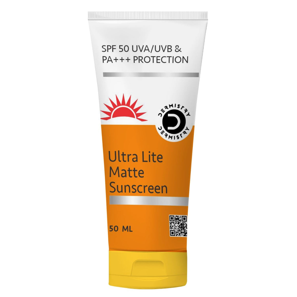 Dermistry Ultra Lite Matte Finish Oil Free SPF 50 Sunscreen, For Oily Acne Prone & All Skin Types, Face Body Moisturizer Daily Use Broad Spectrum No White Cast, Light Water Based Men Women 50ml