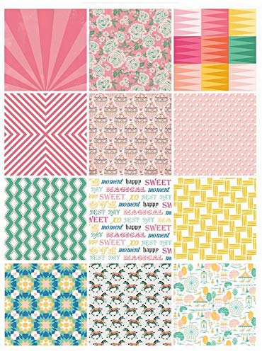 Eno Greeting Pattern Paper Book 10"X10" Design 12