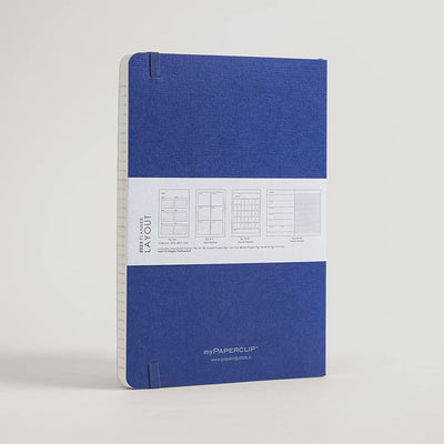 Mypaperclip 2023 Weekly Planner, Section Thread Bound, Hand Drawn Paper Back , A5 (148 X 210 Mm, 5 X 8.27 In), 2023-Weekly_Planner-D1_Blueberry