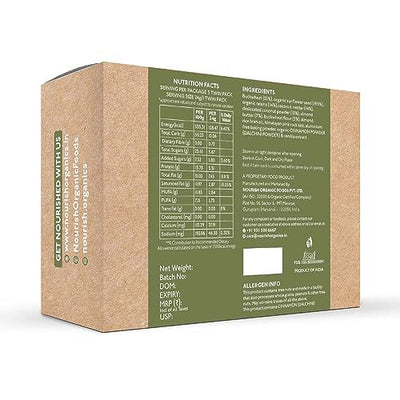 Nourish Organics Almond Buckwheat Cookies, 120gm Pack High in Protein | Vegan | Gluten-Free | No Refined Sugar | Clean Label