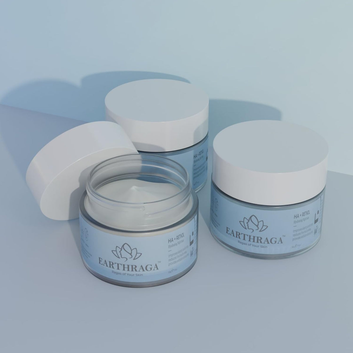 EARTHRAGA Anti Ageing & Skin Brightening HA+Retinol Night Cream with Niacinamide and Aquaxyl 50 gm | Locks Moisture In Skin | Reduces Pores | Evens Skin-Tone